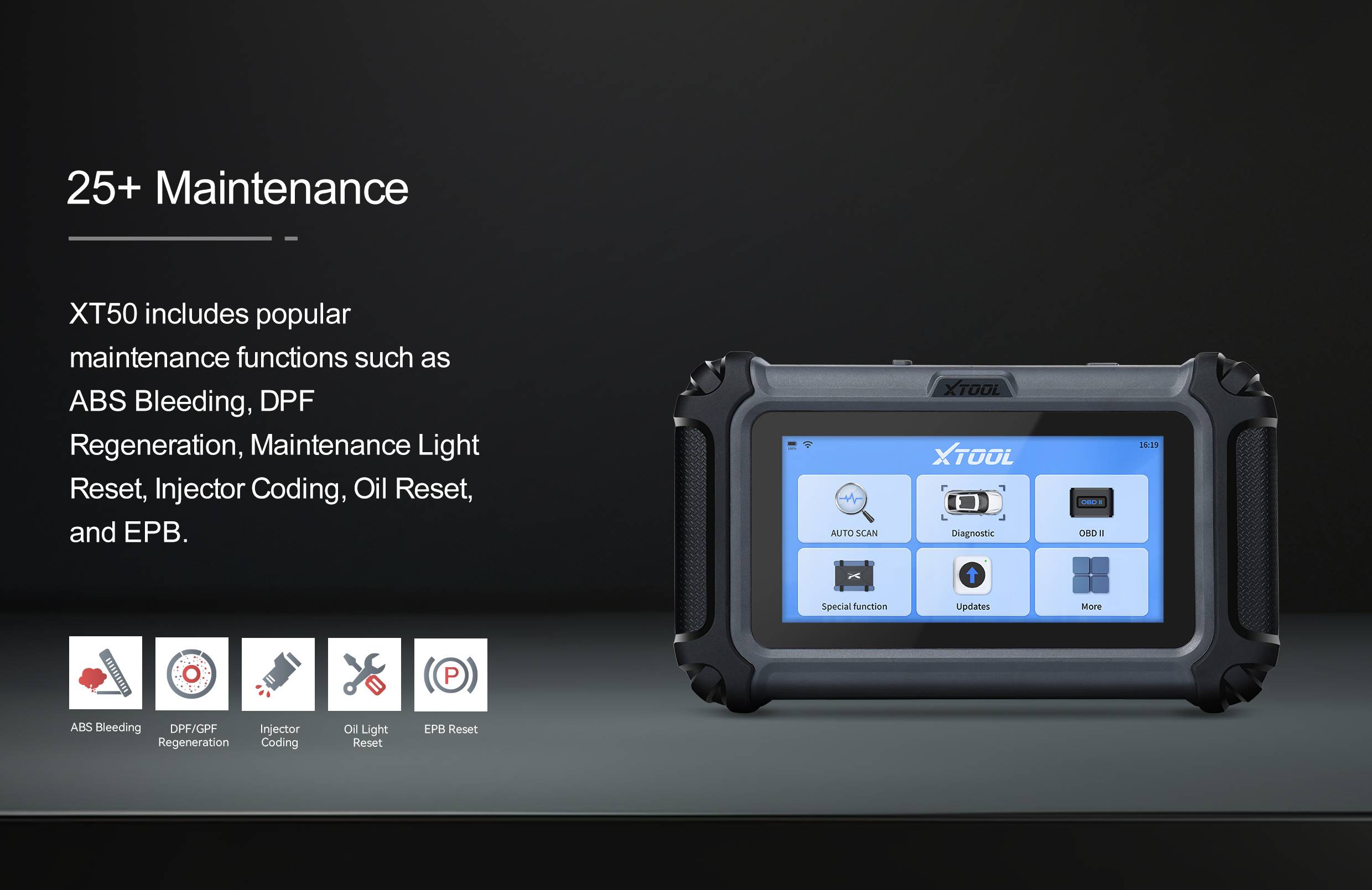 XTOOL XT50 ARIZA TESPİT CİHAZI