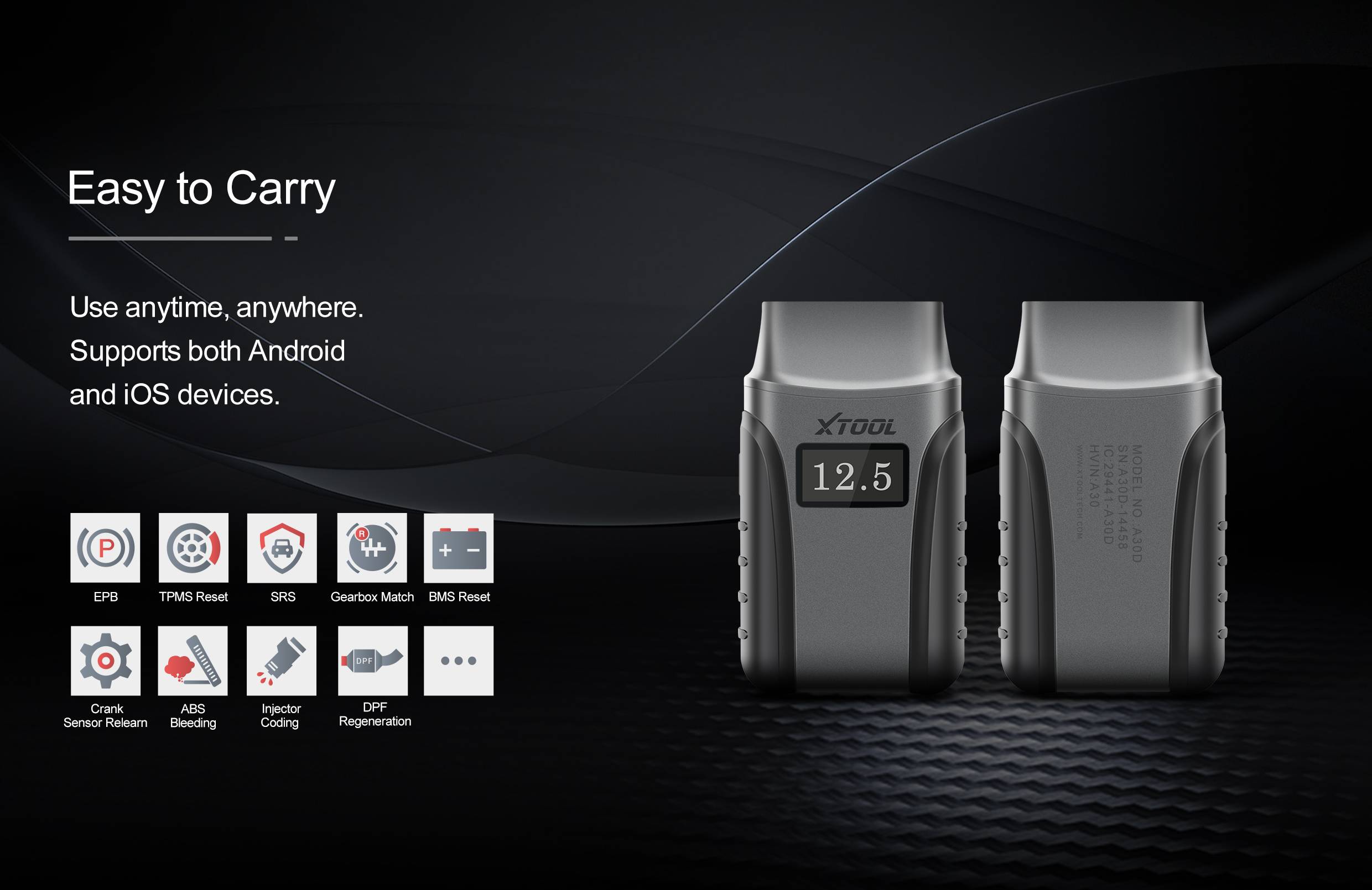 XTOOL Anyscan A30D MOBİL ARIZA TESPİT CİHAZI